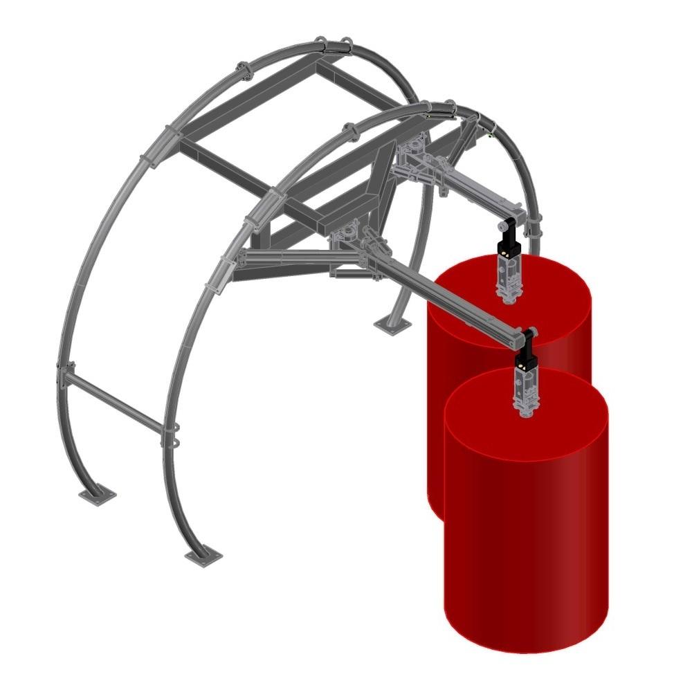 CAD drawing of z-brush assembly